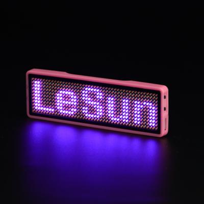 China S1144 Indoor Programmable LED Name Badge Scrolling LED Sign for sale