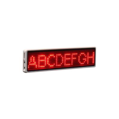 China Portable Reusable LED Flashing Magnetic LED Name Badge for sale