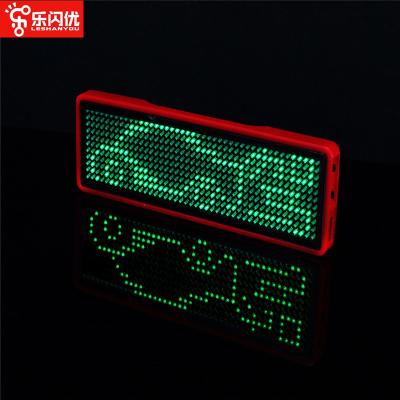 China Indoor Programmable LED Name Badge LED Name Tag Scrolling LED Signs for sale