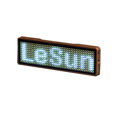 China Programmable Led E-Commerce Indoor Card Digital Name Badge for sale