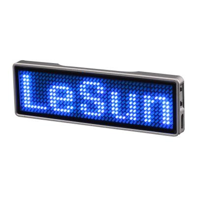 China S1144 Indoor Programmable LED Name Badge LED Sign LED Name Tag Scrolling Led Signs for sale