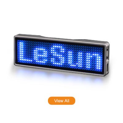 China Indoor Software Programmable Scrolling Led Name Badge Display for sale