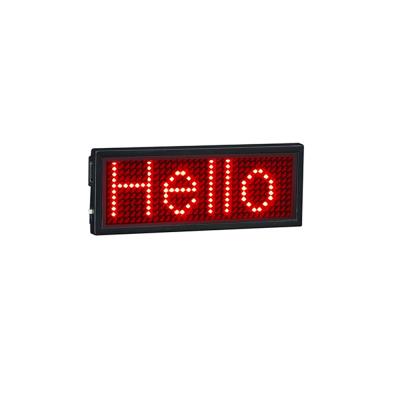 China Indoor Programmable Magnetic Digital Led Name Tag for sale