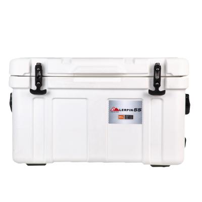 China LERPIN-55L-A 55L Rotomolded Waterproof Hard Plastic Waterproof Ice Chest Box Heavy Duty Cooler Box for sale