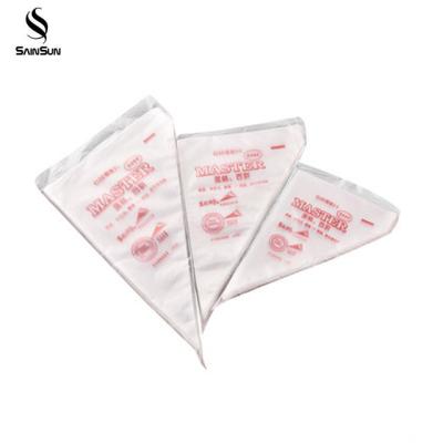 China Disposable Custom Baking Cone Shaped Plastic Bag Triangle Disposable Packaging Pastry for sale