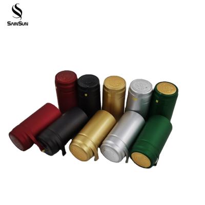 China Heat Sensitive Pvc Heat Shrinkable Film Wine Caps Seal For Bottle for sale