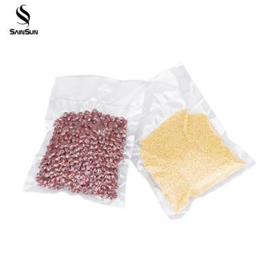 China Small Biodegradable Hanging Sausage Food Zipper Packing Seal Bags Vacuum Sealing Bag With Valve for sale