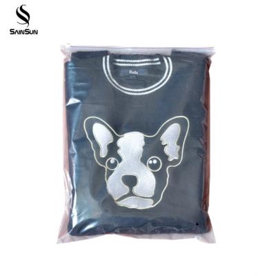 China BIODEGRADABLE Whole Zip Lock Custom Bags , With Logo Clothing PE Packaging Bag Printed Plastic T Shirt Poly Bag for sale