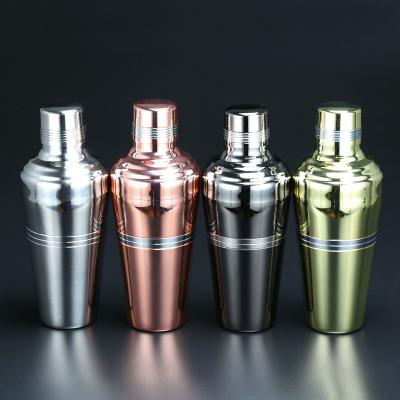 China 500ml Metal Stainless Steel Cocktail Shaker Cocktail Mixer Wine Martini Drinking Japanese Style Shaker Party Bar Tools 1pc for sale