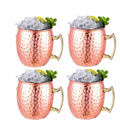 China Cup Sublimation Viable Copper Mule Moscow Stainless Steel Copper Clad Mug Engraved Beer Drinking Mug for sale