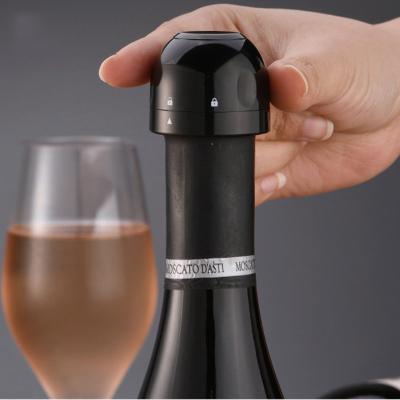 China Viable Vacuum Red Wine Bottle Stopper Silicone Sealed Champagne Bottle Stopper Vacuum Retain Freshness Wine Hold Bar Tools for sale