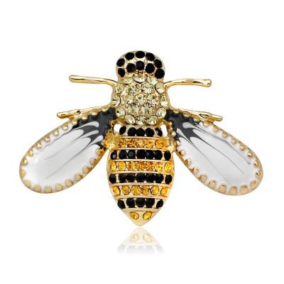 China Wedding Party Jewelry Best Gift Fashion Jewelry Bee Brooches Crystal Brooch Pins For Women for sale