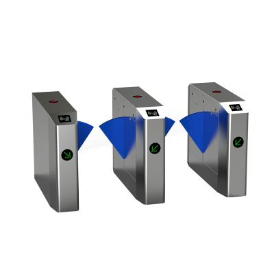 China One Flap Turnstile Shell Entry Barcode Reader With Customized Color Flap Barrier Door for sale