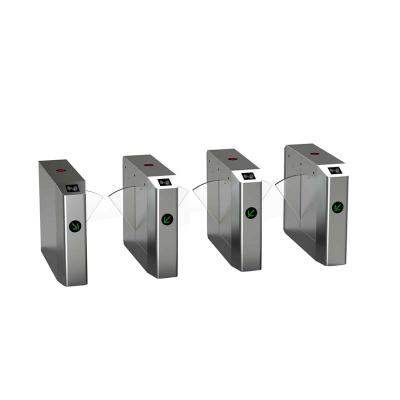 China One entrance flap barrier turnstile with ticket system flap barrier gate use for office building entrance for sale