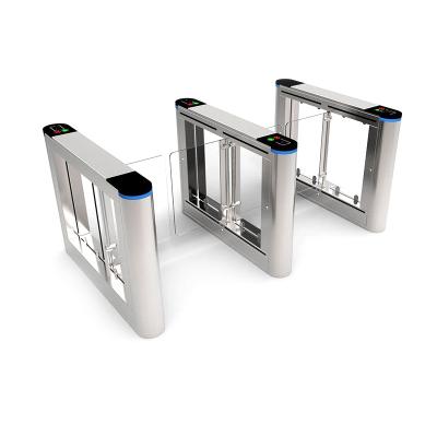 China 304 Stainless Steel Swing Turnstile Gate For Access Control RFID Barrier Gate Brushless Motor for sale