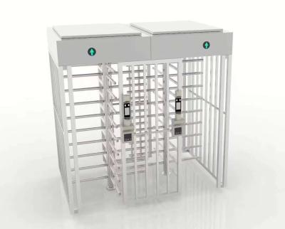 China A Hot Selling Entry Full Height Tandem Turnstile With Card Reader Double Door Full Height Turnstile for sale