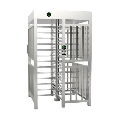 China One Entry Fingerprint Access Control Full Height Turnstile Gate High Security Revolving Turnstile for sale