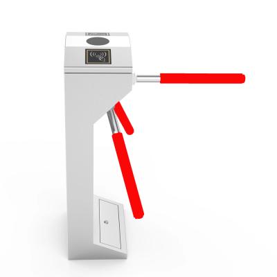 China 304 Stainless Steel Semi-automatic Fingerprint Entry Barrier Stainless Steel Drop 3 Arm Tripod Turnstile for sale