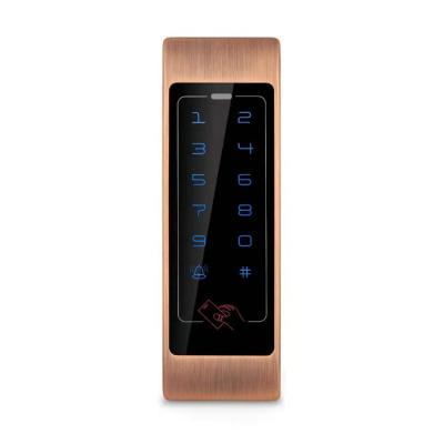 China Touch Screen Single Door Metal Keypad Electronic NFC Support Alone Waterproof RFID Card Reader Code Access Control Smart Lock for sale