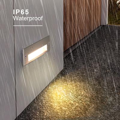 China IP65 Tempered Glass Stair Light Waterproof Led Outdoor Wall Light Through Outdoor Wall Light for sale