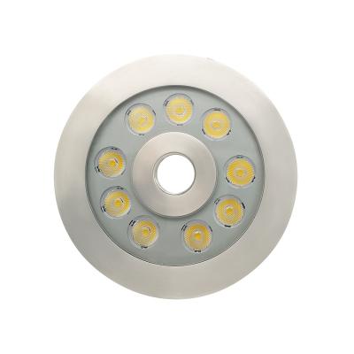 China Popular Square Fountain IP68 9W Stainless Steel Led Fountain Lights Center Outdoor Ejective LED Pond Light for sale