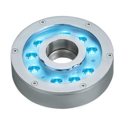 China Central Ejective LED Fountain Lightsource Plant DMX Control LED Fountain Lights IP68 RGB4in1 Recessed Underwater Fountain Light for sale