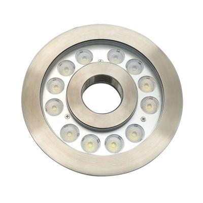 China LANDSCAPE RGB multicolor 12 SMD LED 182mm DC12V 24V led fountain light with center hole for sale