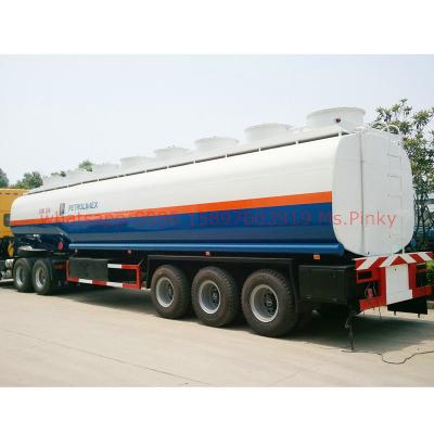 China Truck Trailer 3 Axles Fuel Tanker Trailers 43000Liters Tank Capacity Trailer for sale