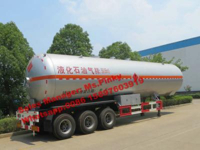 China Largest Truck 59m3 LPG Transport Trailer LPG Tank Semi Trailer Bobtail Trailer Trailer for sale