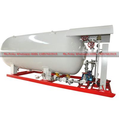 China Hotels 12m3 Intake And Power LPG Skid Stations LPG Cooking Gas Filling Station 12cbm LPG Skid Plant for sale