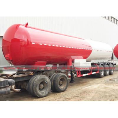 China Nigeria 36.8cbm LPG Tanker Truck Trailer 18.4Tons LPG Storage Tank Semi Trailer for sale