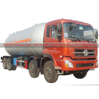 China Hotels ASME 15MT LPG Highway ISO 8x4 Tank Truck 30000L LPG Bobtail Vehicle 30cbm Propane Delivery Truck for sale