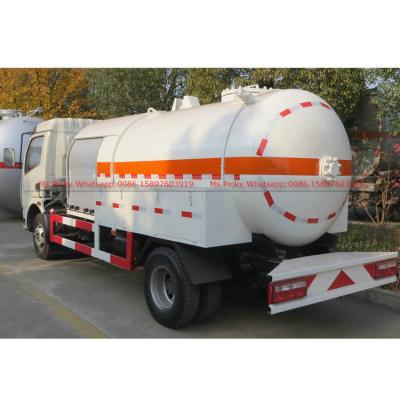 China Hotels 6000Liters LPG Cooking Gas Tank Truck With Bulk LPG Filling LPG Dispenser Vending Truck for sale