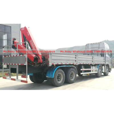 China TRUCK CRANE South Korea Brand 12Tons Cargo Truck With Crane 12Wheels Lorry Crane Trucks for sale