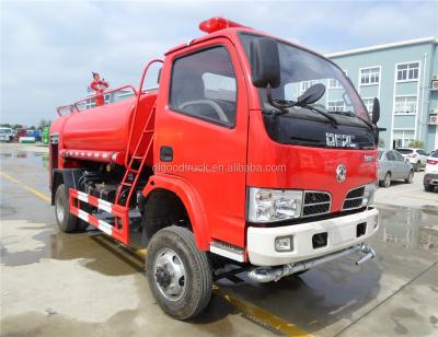 China DFAC 4x4 water tank fire fighting truck 3CBM with good price 008615826750255 (Whatsapp) 5995x1960x2280mm for sale