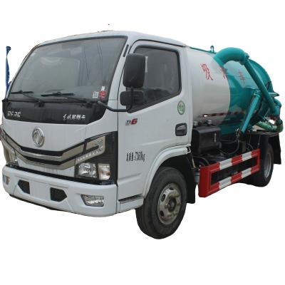 China Hot Sale DFAC 4 m3 Suction Sewage Truck Vacuum Suction Truck 4000 Liters Sewer Extractor Suction 4000 Liters for sale