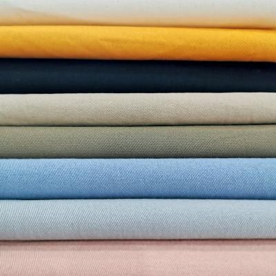 China High Quality Multi Color Breathable 100% Cotton Twill Solid Dyed Fabric For Shirt Mens Womens Different Types for sale