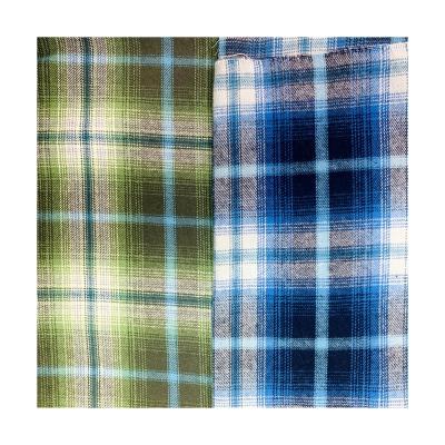 China Low Waist Soft Quality Twill Elastic Price Yarn Dyed Cotton Check Wool Fabric Materials for sale