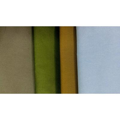 China Low price soft and good quality plain or twill jersey TR garment dyed fabric for sale