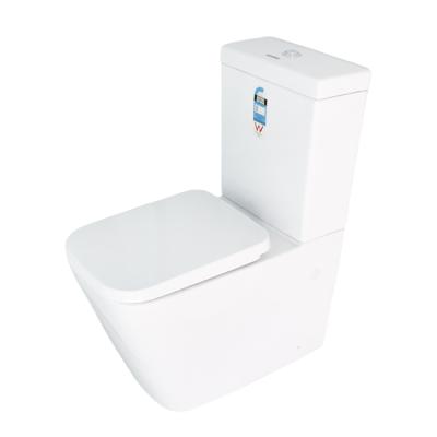 China Dual-Flow White Top Dual Flush 3/6 Liter Two-PCs Down Wash P-trap 180mm / S-250mm Australia Style Toilet SA-2139 for sale