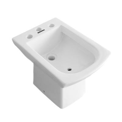 China Double-flow bidet, ferrum bidet, 3 hole ceramic toilet bidet set SA-21010 for sale