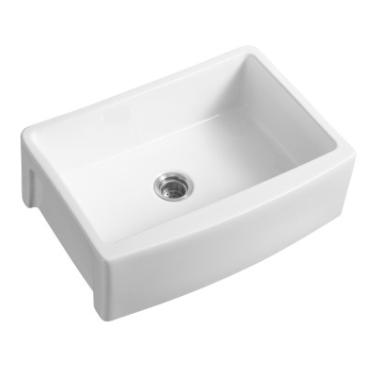 China Farmhouse Sustainable Ceramic Kitchen Sink , Apron Style Fireclay Kitchen Sink SA-1600 for sale