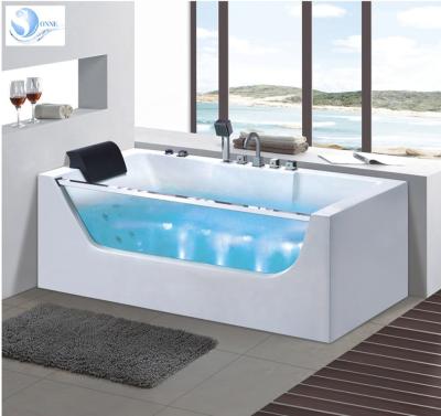 China Modern Sonne White Acrylic Massage Bathtub and Whirlpool Tub SA-9077 for sale