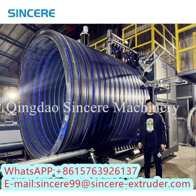 China Structured Wall Polyethylene Pe Pipe Extrusion Line Equipment Spiral Winding PPR Pipe Extruder for sale