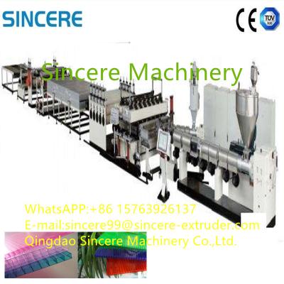 China PC PP PE Hollow Board Sheet Extruder PVC Sheet Extrusion Machine Customized for sale