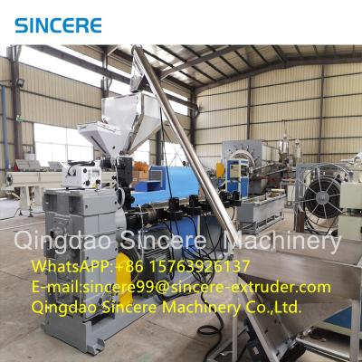 China Polypropylene Waste Plastic Pelletizing Line Scraps Recycling Granulation Machinery for sale