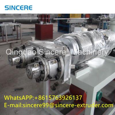 China Two Cavity PVC HDPE Pipe Extrusion Line Extruding Machinery ODM for sale