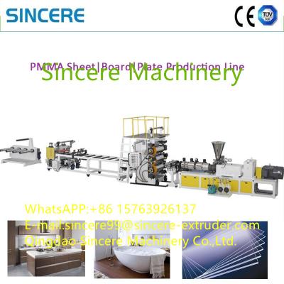 China ABS PS PC PET PMMA PP Single Layer Sheet Extruder Machine Production Line for sale