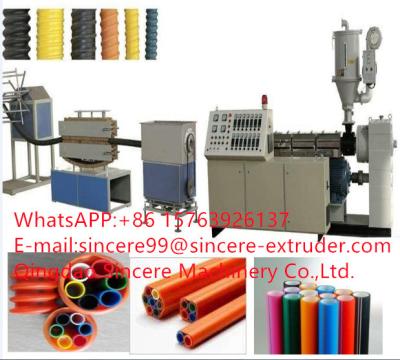 China HDPE PVC Carbon Plastic Pipe Extrusion Line Corrugated Conduit Manufacturing Machine for sale