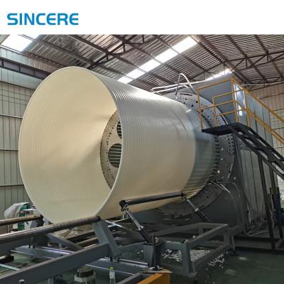 China PPH PE Plastic Winding Pipe Extrusion Line  Drainage Drip Irrigation Pipe Making Machine for sale